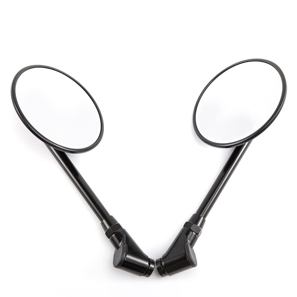 CNC Aluminum Motorcycle Rearview Side Mirrors - 8mm & 10mm Universal Fit for Ducati Multistrada 1200S, 1200S Pikes Peak & Diavel Dark - Durable Bike Mirrors for Enhanced Safety & Style on Road Trips