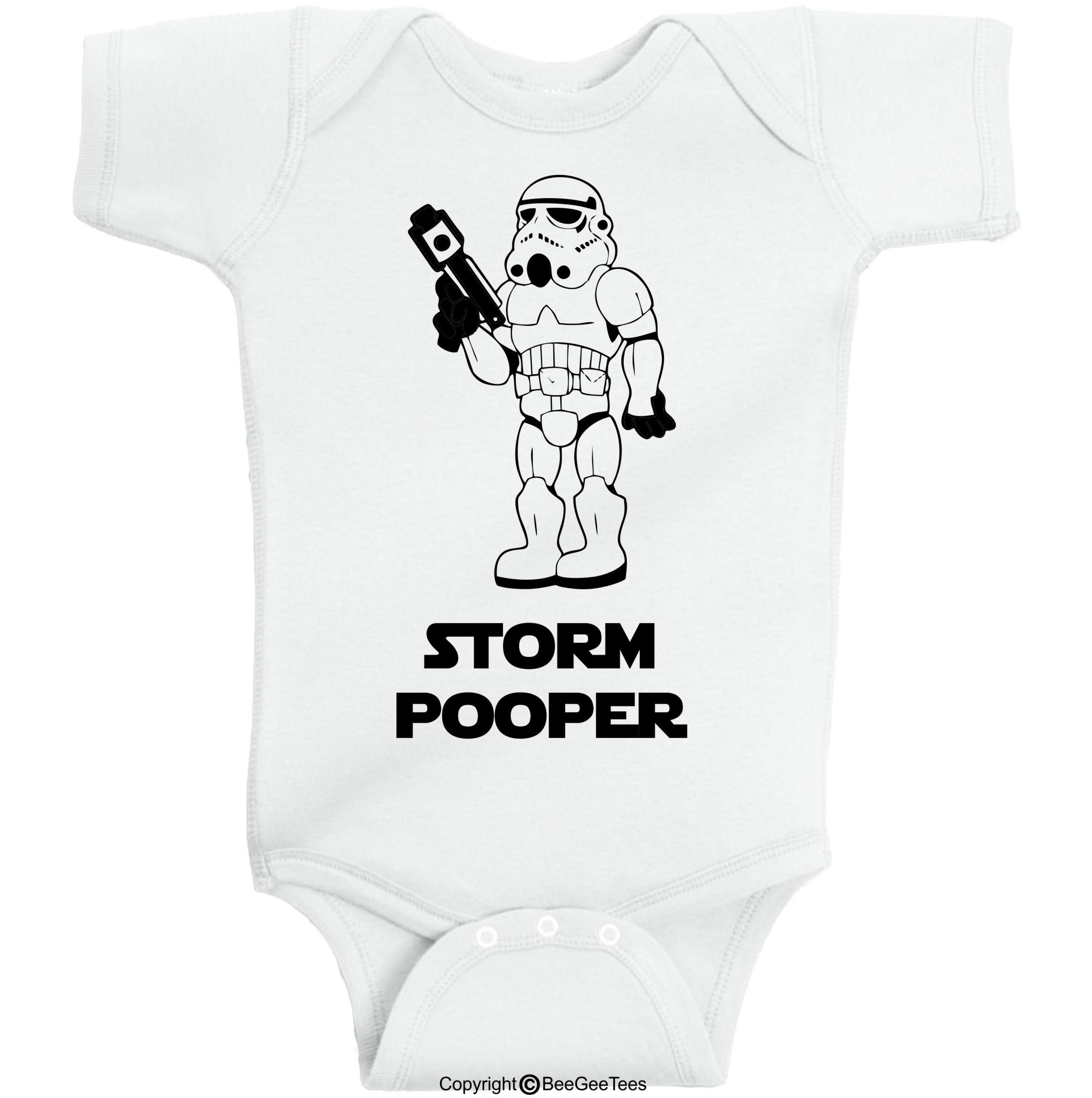 Storm Pooper 2 Funny Baby Space Astronaut Bodysuit Romper - Cute Infant Onesie for Newborns & Toddlers - Perfect for Space-Themed Parties, Photo Shoots & Everyday Wear