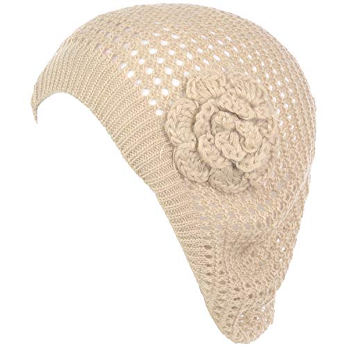 Net With Flower-lt. Beige