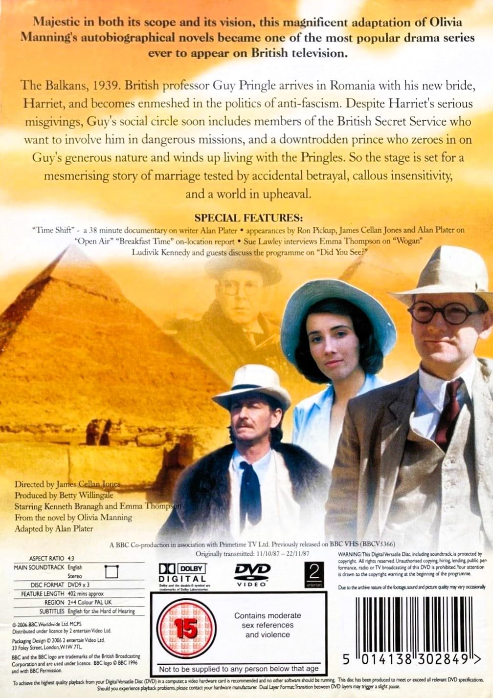 Fortunes Of War (Three Discs) [DVD] [1987] - Classic War Drama Series | Perfect for WWII History Enthusiasts & British TV Collectors