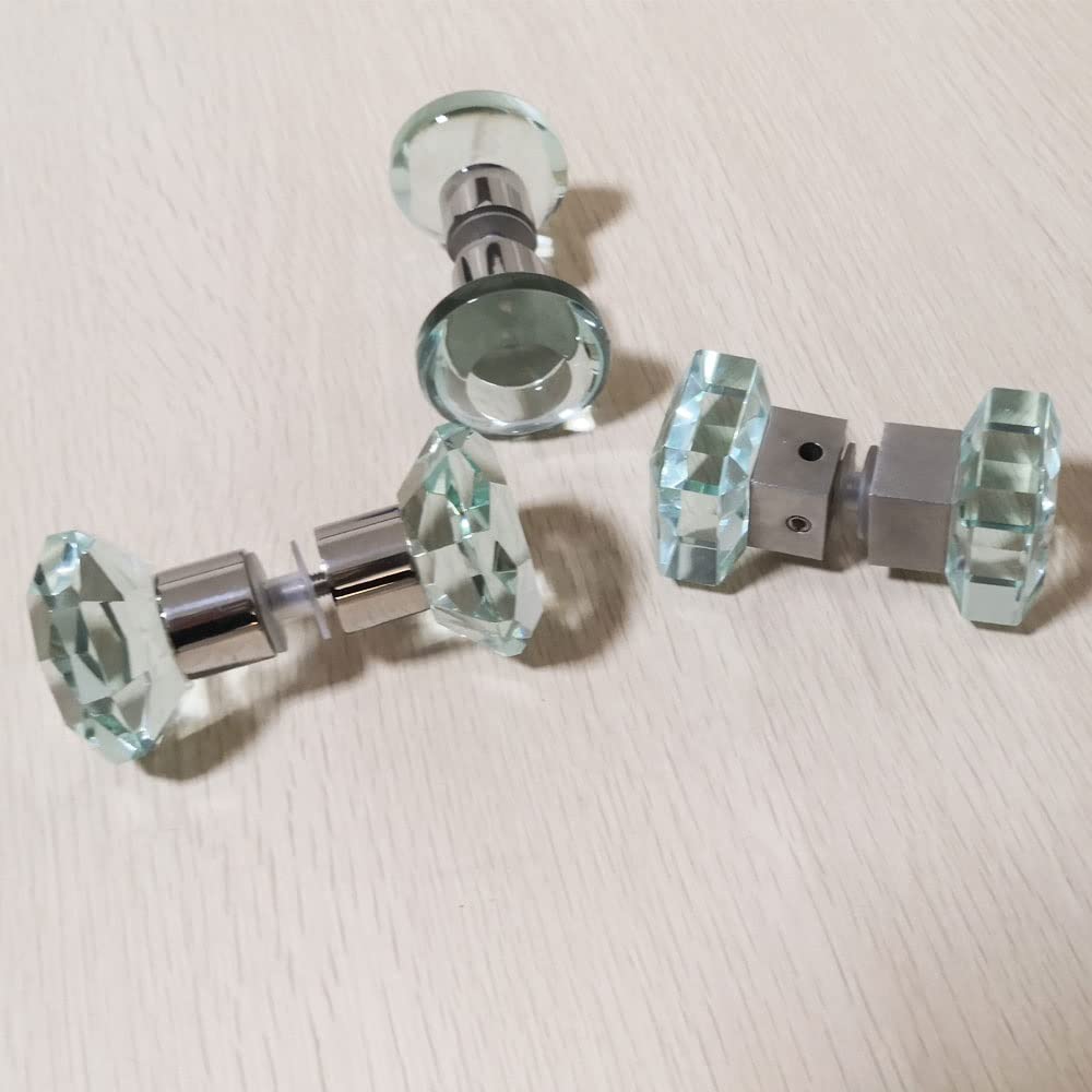 Glass Knob Handle - Crystal Cabinet Knob Handle for Doors & Furniture - Elegant Pull Handle for Kitchen Cabinets, Wardrobes & Drawers - Durable & Stylish Home Decor Upgrade