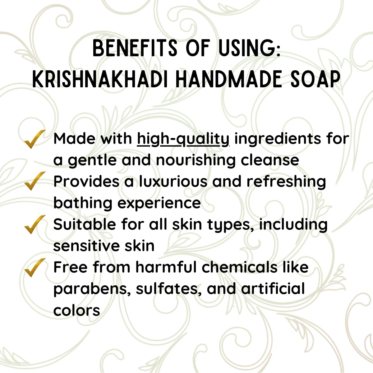 Krishna Khadi Premium Neem Soap Bar - 4 Pack (125g Each) | Pure, Gentle & Moisturizing Bath Soap for Acne & Sensitive Skin | Ayurvedic Herbal Cleanser for Daily Face & Body Wash
