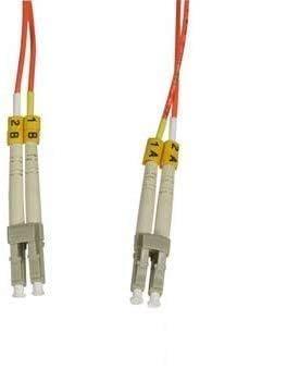 62.5/125 Multimode Duplex LC-LC Fiber Optic Patch Cable - 2m (6.6ft) OM1 for High-Speed Data Transmission - Perfect for Server Rooms, Data Centers & Network Installations