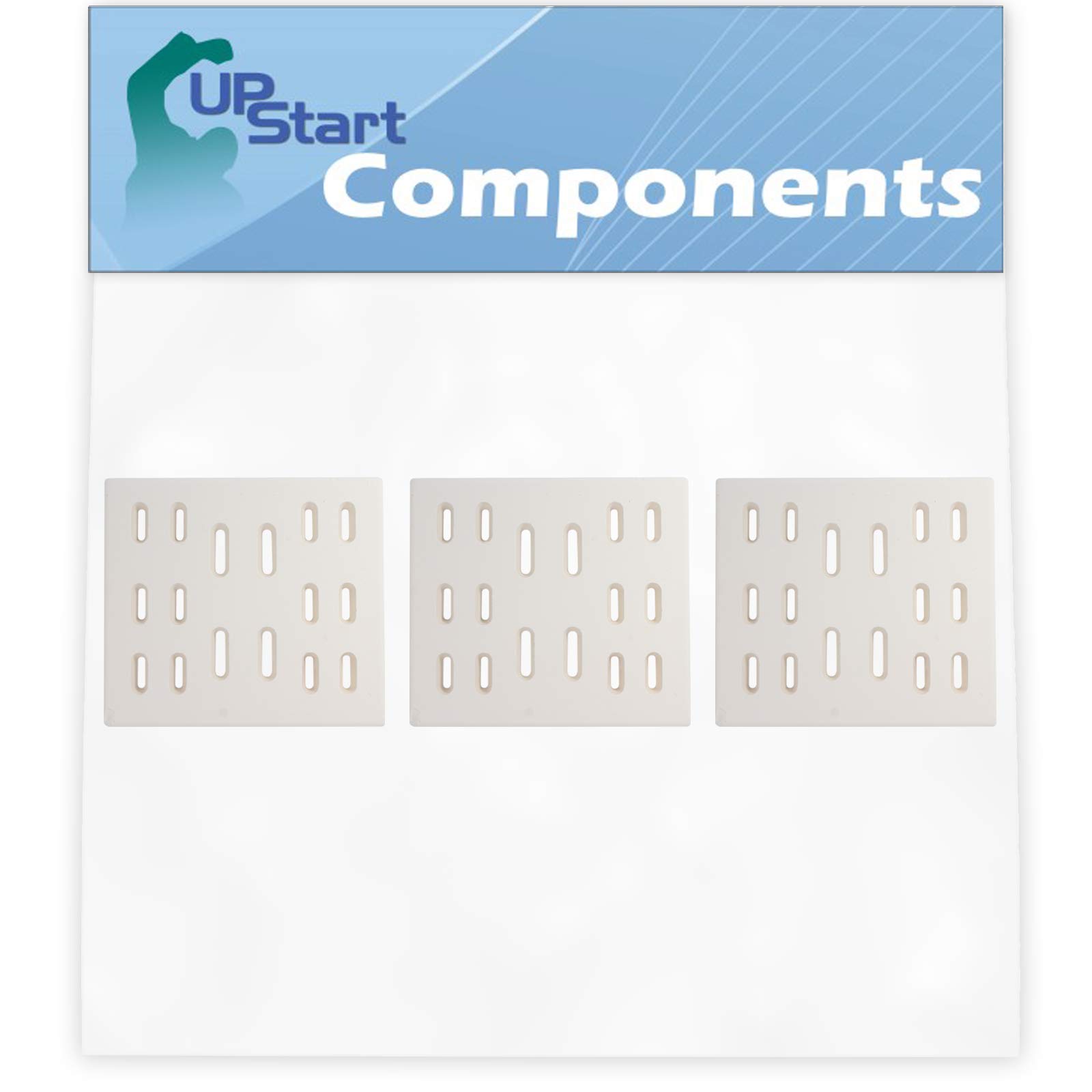 3-Pack BBQ Grill Heat Shield Plate Tent Replacement Parts for Grand Hall Y0660 - Compatible with Barbeque Ceramic Flame Tamer, Guard, Deflector, Flavorizer Bar, Vaporizer Bar, Burner Cover (8 Inch) - Perfect for Outdoor Grilling, Backyard BBQs, and Camping Cooking