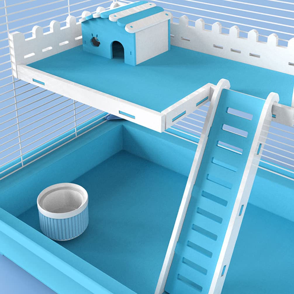 Balacoo Wooden Hamster Climbing Ladder Toy Set - Small Pet Platform & Crawling Ladder for Hamsters, Gerbils, Mice - Fun Exercise & Training Toy for Cage Enrichment - Perfect for Small Animal Playtime & Cage Accessories