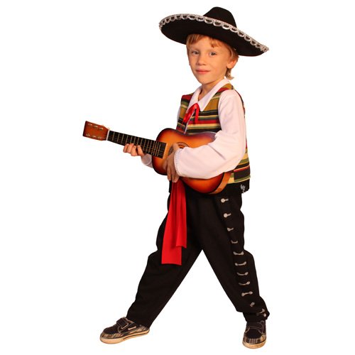 Authentic Mexican Mariachi Kids Costume for Boys & Girls - Traditional Fiesta Outfit for Halloween, School Plays & Cultural Events