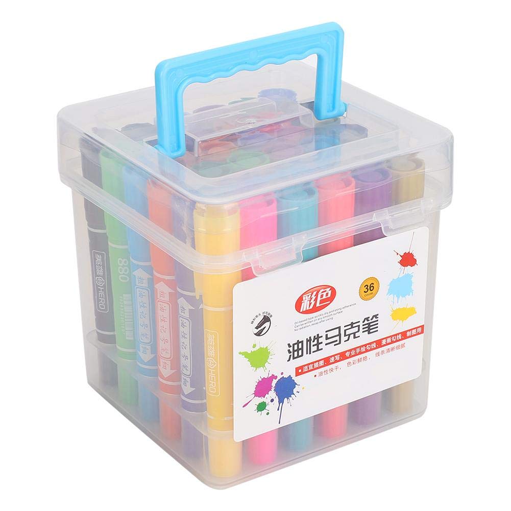 TOPINCN 36 Color Dual Tip Permanent Markers - Professional Oil-Based Sketch Pens for Artists, Adults & Kids - Perfect for Drawing, Coloring, Crafts & Gifts - Ideal for Sketchbooks, Canvas, Wood & DIY Projects