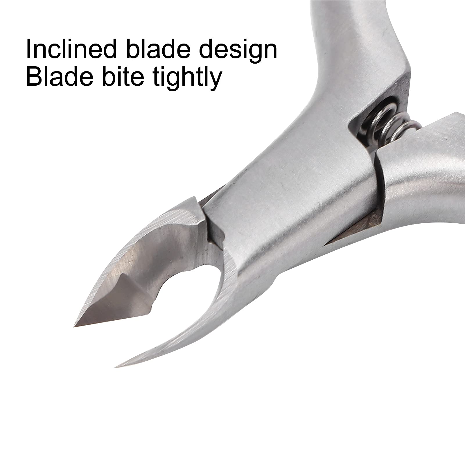 Premium Stainless Steel Cuticle Cutter with Inclined Blade - Professional Nail Trimmer for Manicure, Pedicure & Home Care | Ideal for Salons, Spas & Personal Grooming Kits
