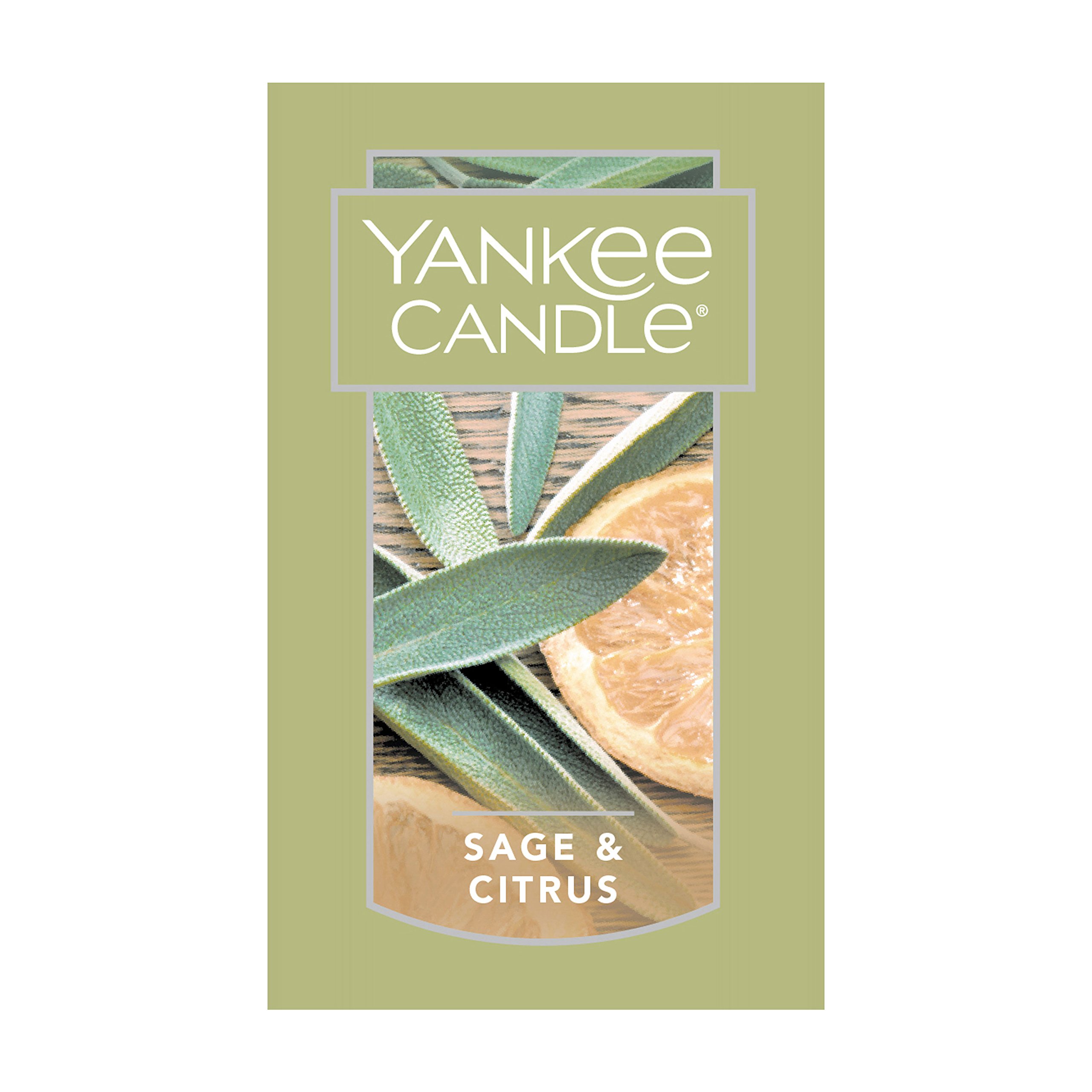 Yankee Candle Sage & Citrus Scented Candle - 7oz Small Tumbler with Single Wick, 35+ Hours Burn Time - Perfect for Home, Office, Relaxation & Aromatherapy