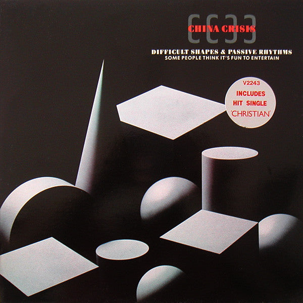China Crisis - Difficult Shapes & Passive Rhythms - Some People Think It's Fun To Entertain (Used Vinyl Record) - Perfect for Vintage Music Collectors & 80s New Wave Enthusiasts
