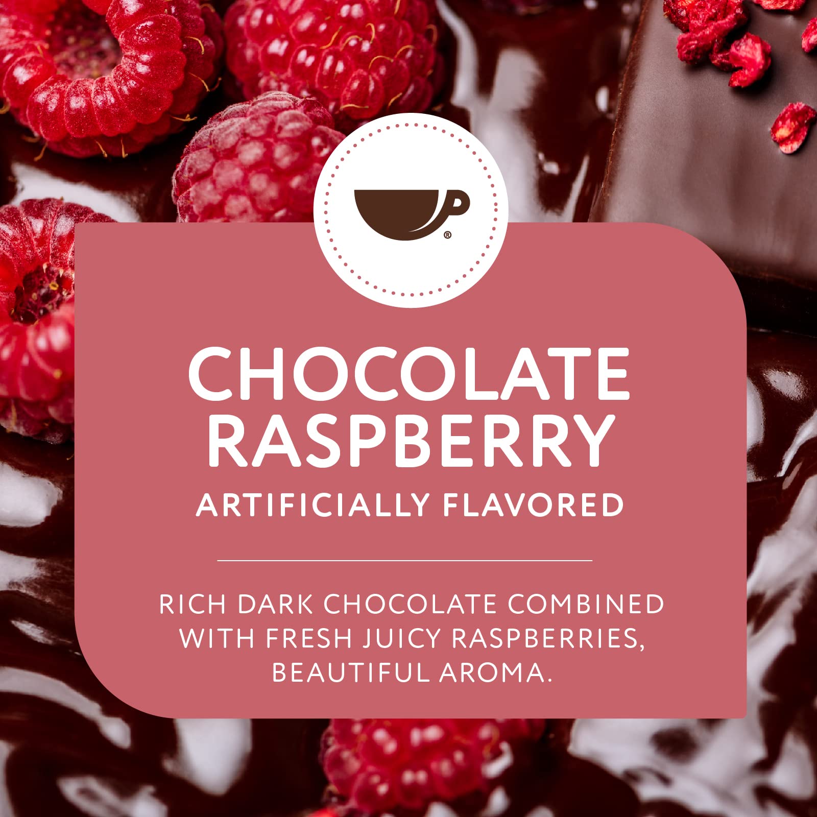 Paramount Roasters Chocolate Raspberry Flavored Ground Coffee - Medium Roast 12 oz Bag | Gourmet Coffee for Breakfast, Office & Gifts | Paramount Coffee Company