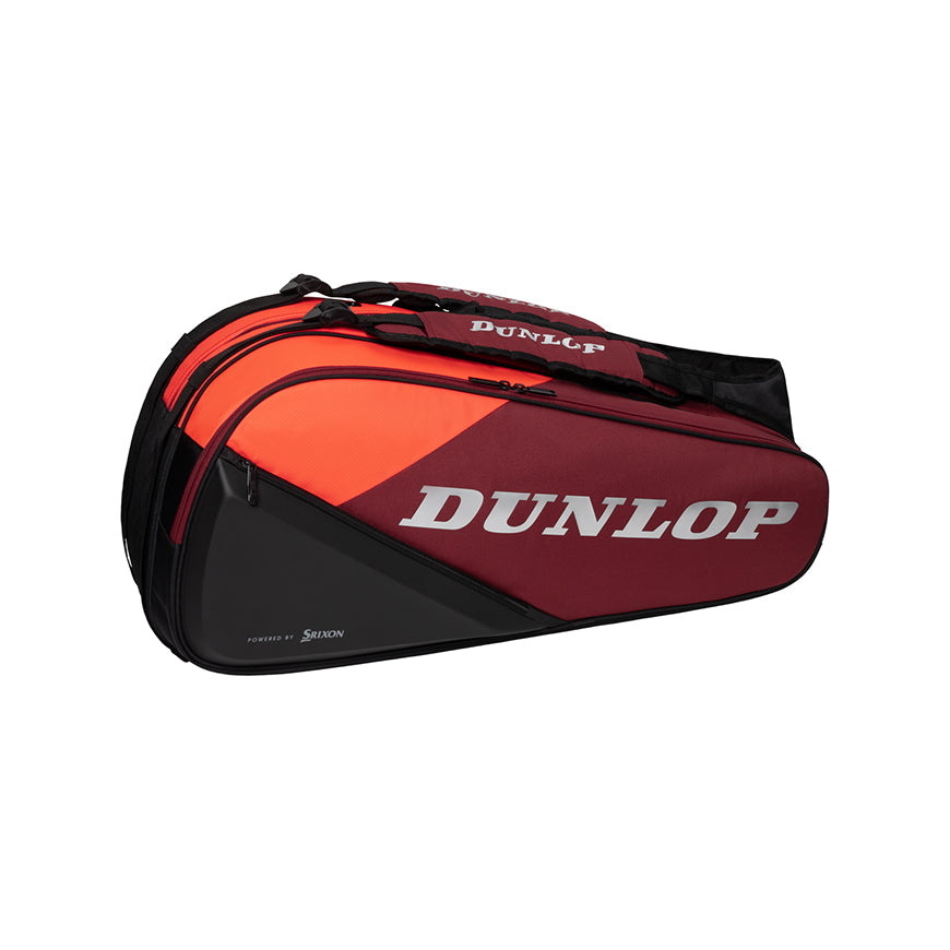 Dunlop CX Performance 8 Pack Tennis Racquet Bag - Red/Black - Premium Tennis Gear for Players & Coaches - Perfect for Tournaments, Practice & Travel