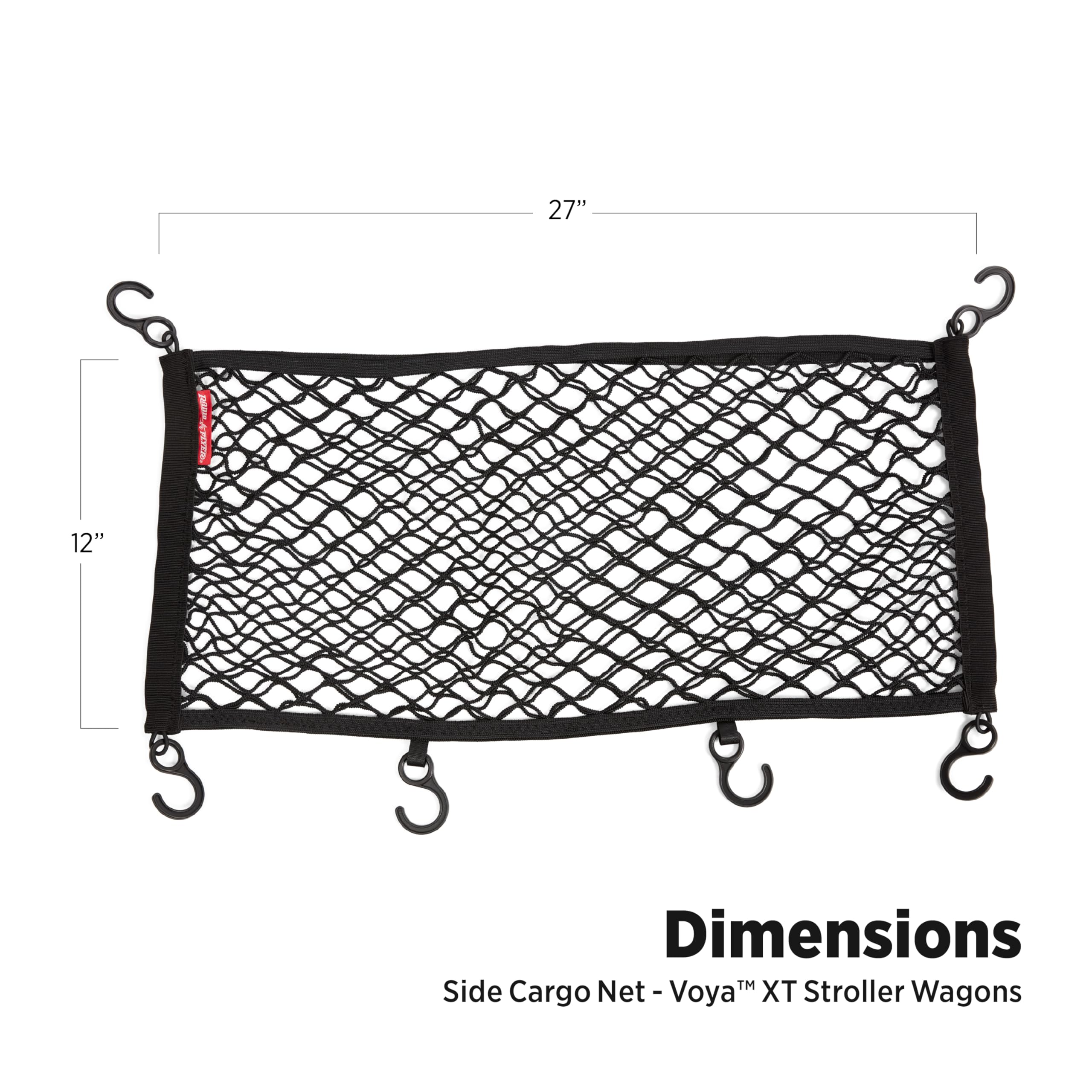 Radio Flyer Voya Stroller Wagon Cargo Net - Secure Storage Accessory for 4-Seater High Sides Stroller Wagon - Perfect for Beach Trips, Picnics & Family Outings