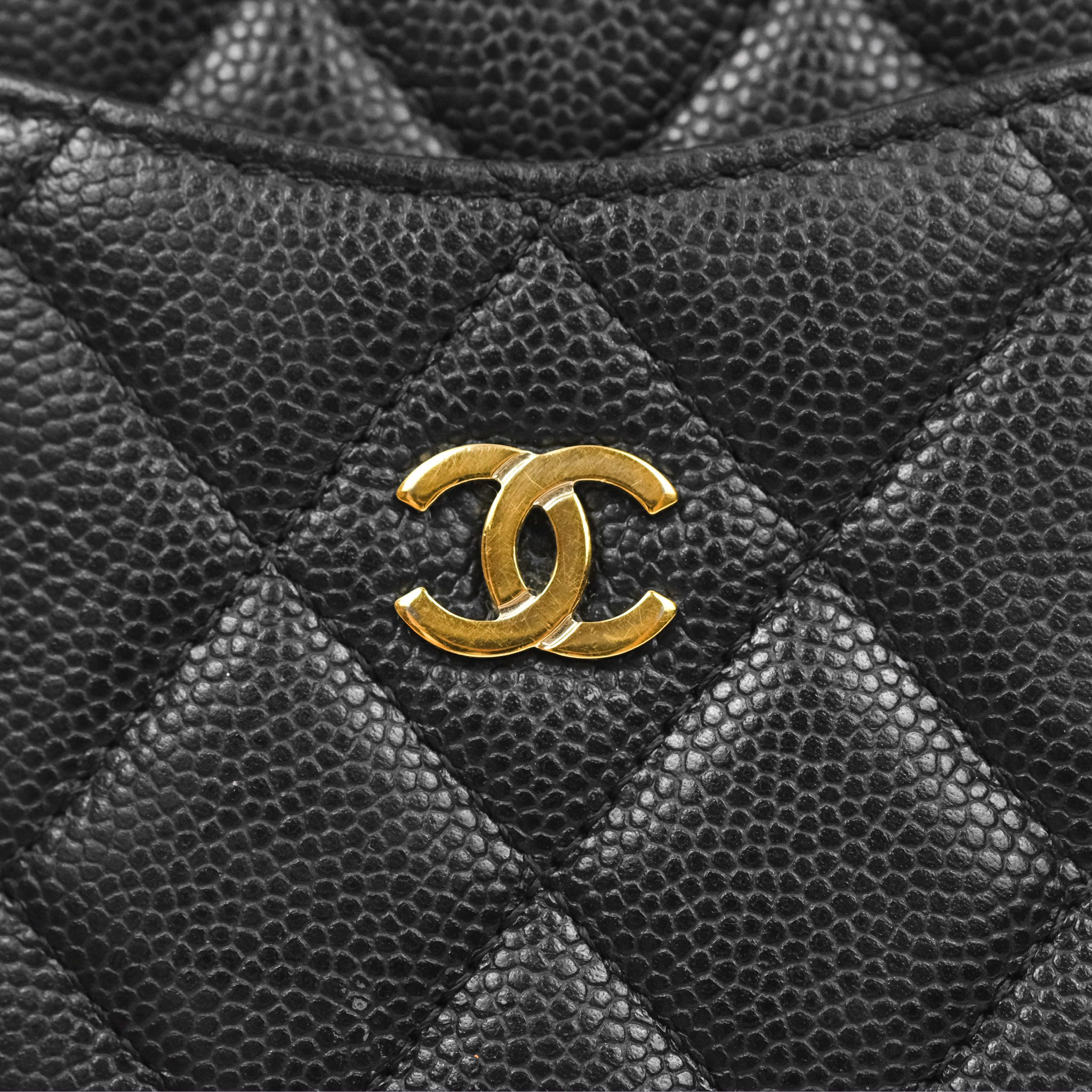 Chanel Classic Long Wallet Pouch Black Caviar Leather - Luxury Designer Wristlet Clutch for Women | Perfect for Evening Events, Parties & Daily Use