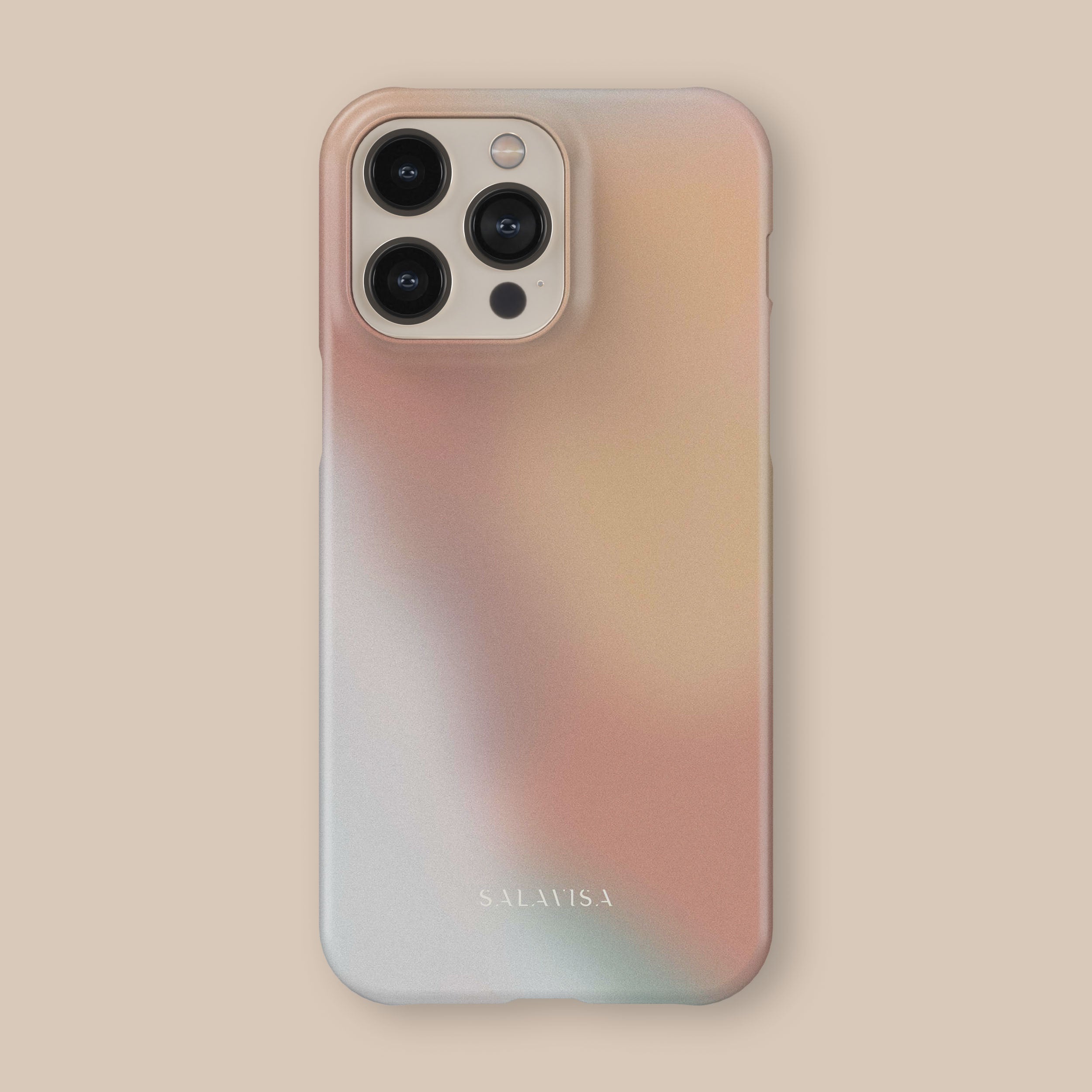 Sunlit Haze Shockproof Phone Case for iPhone 15 Pro Max - Trendy Marble Design with Drop Protection, Slim Fit & Wireless Charging Compatible | Perfect for Everyday Use, Travel & Outdoor Activities