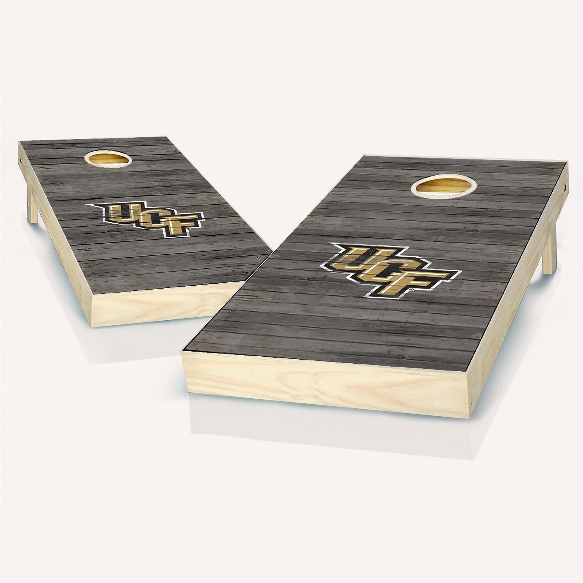 Premium Distressed Cornhole Game Set - 2 Wooden Boards & 8 Bean Bags for Outdoor Fun - Perfect for Backyard Parties, Tailgating, and Beach Games