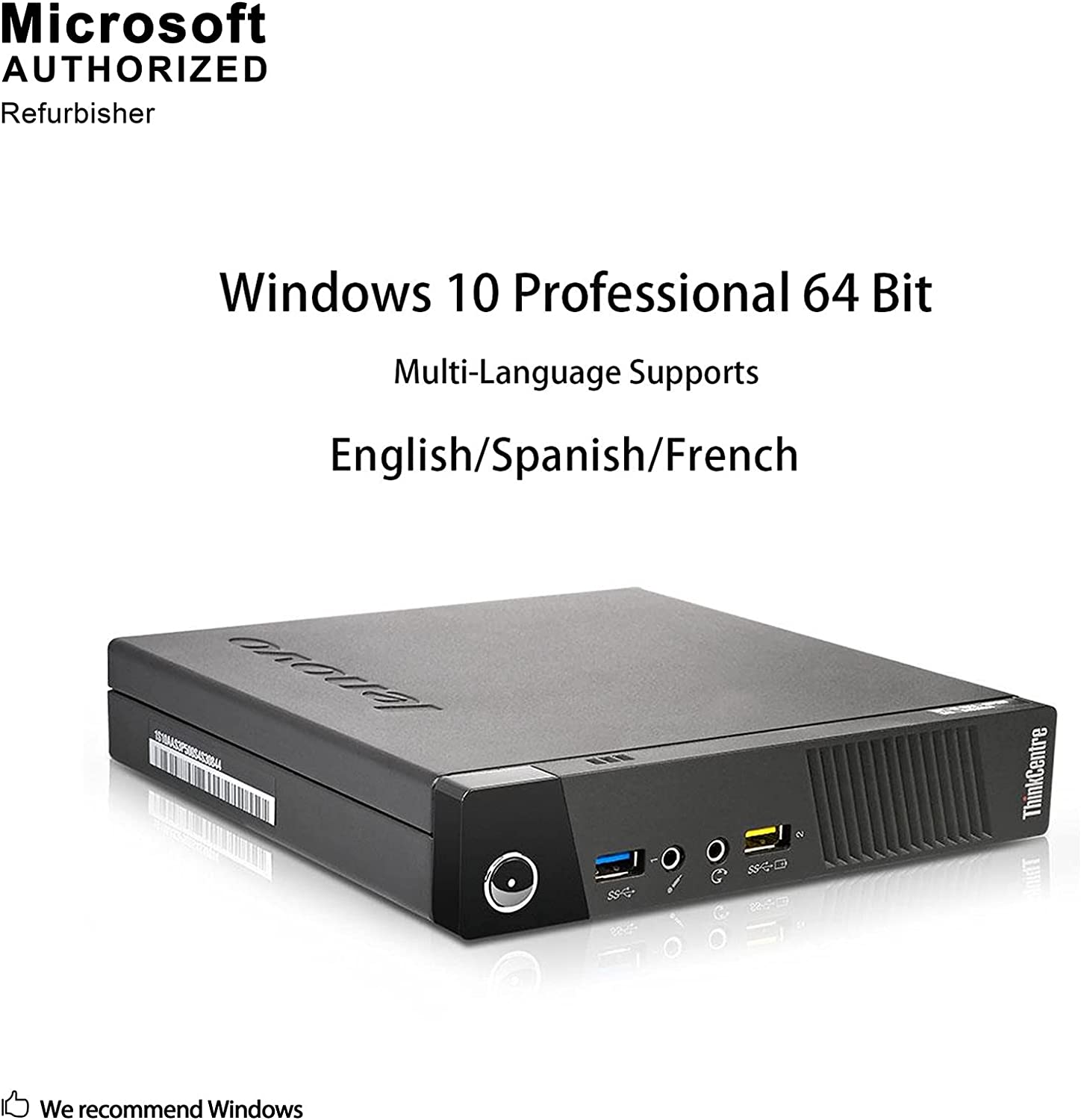 Lenovo ThinkCentre M93P Tiny Mini Desktop PC - Intel Core i5-4590T Quad Core up to 3.6GHz | 16GB RAM, 256GB SSD | WiFi, Windows 10 Pro | VGA + DisplayPort | Compact Home & Office Computer for Business, Productivity & Multimedia