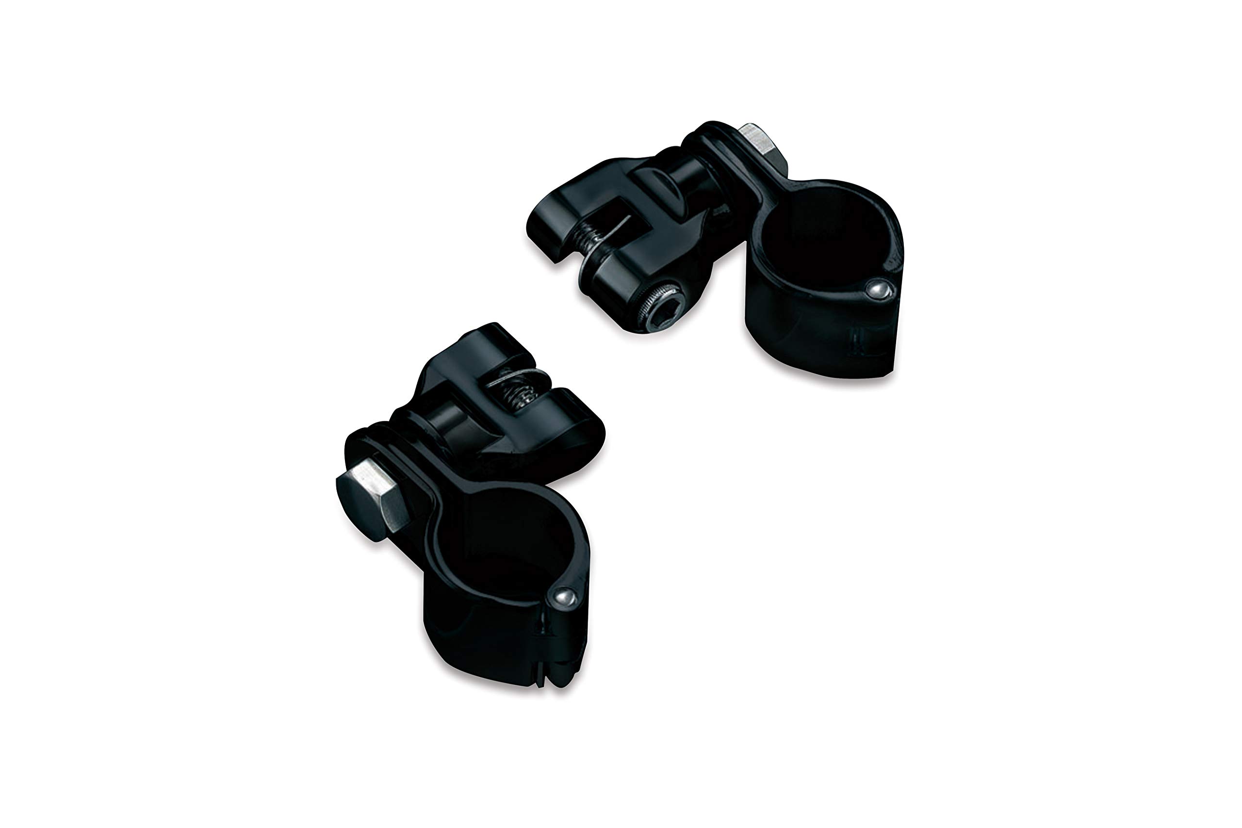 Kuryakyn 7572 Motorcycle Foot Peg Mounts with Magnum Quick Clamps - 1-1/4