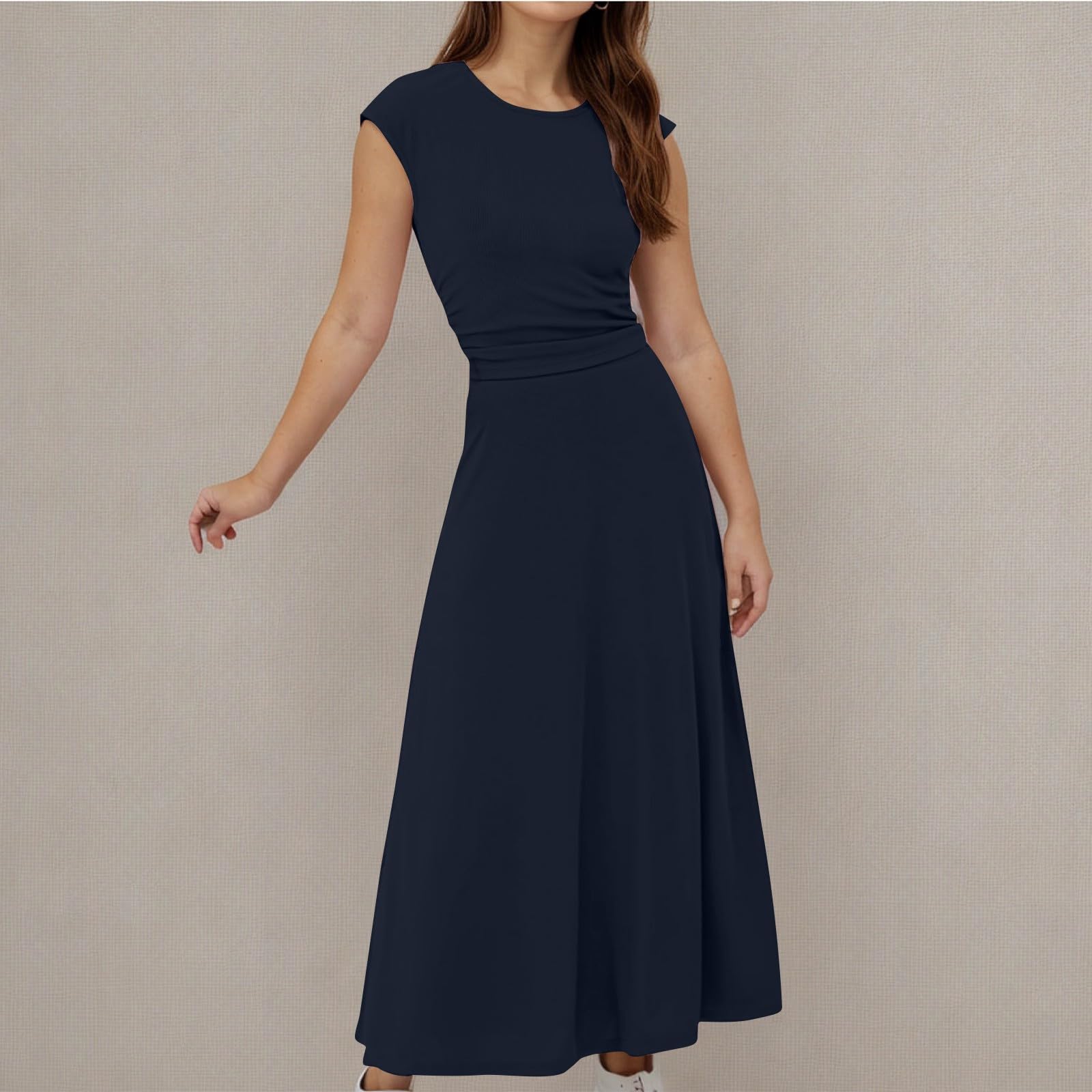 Women's Summer Two Piece Sets - Short Sleeve Cropped Tops & Pleated Midi Skirt Lounge Outfits | Casual Travel, Beach Vacation & Everyday Wear