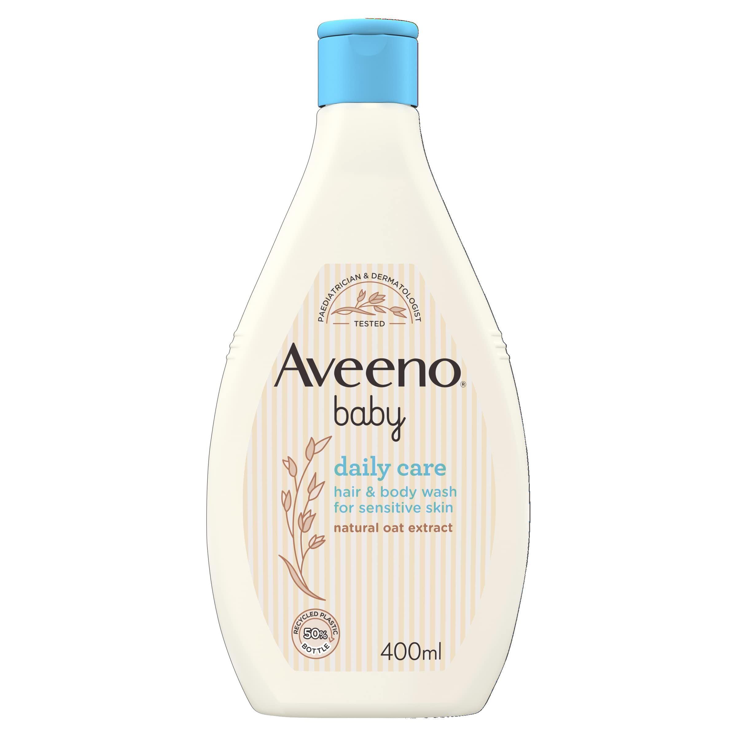 AVEENO® Baby Daily Moisturizing Hair & Body Wash - 13.5 fl oz (400ml) - Tear-Free, Hypoallergenic & Gentle for Newborns - Perfect for Bath Time & Sensitive Skin Care