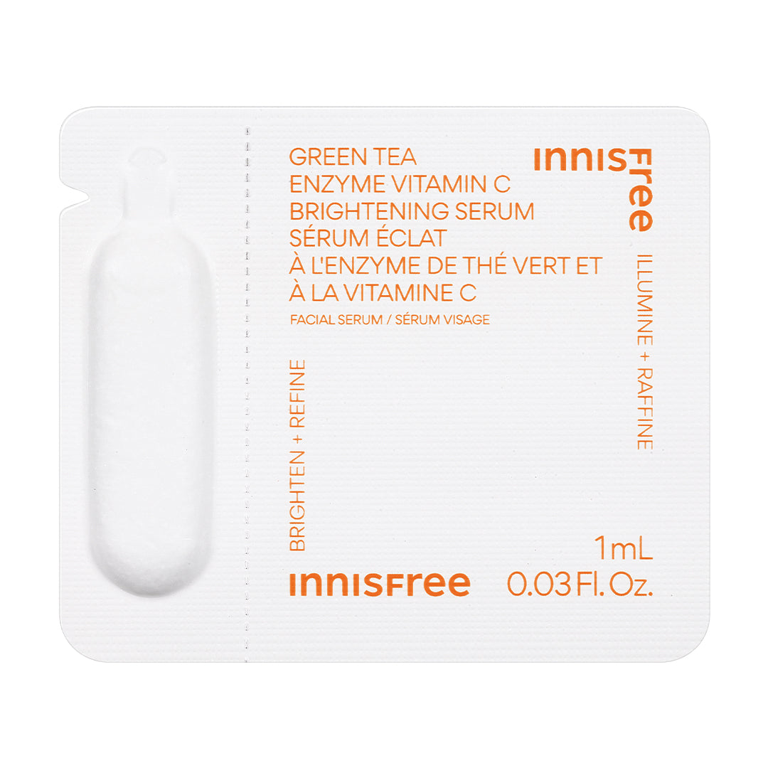 Best Green Tea Vitamin C Serum 1ml - Anti-Aging Facial Treatment for Brightening & Hydrating Skin - Perfect for Daily Skincare Routine & Nighttime Use