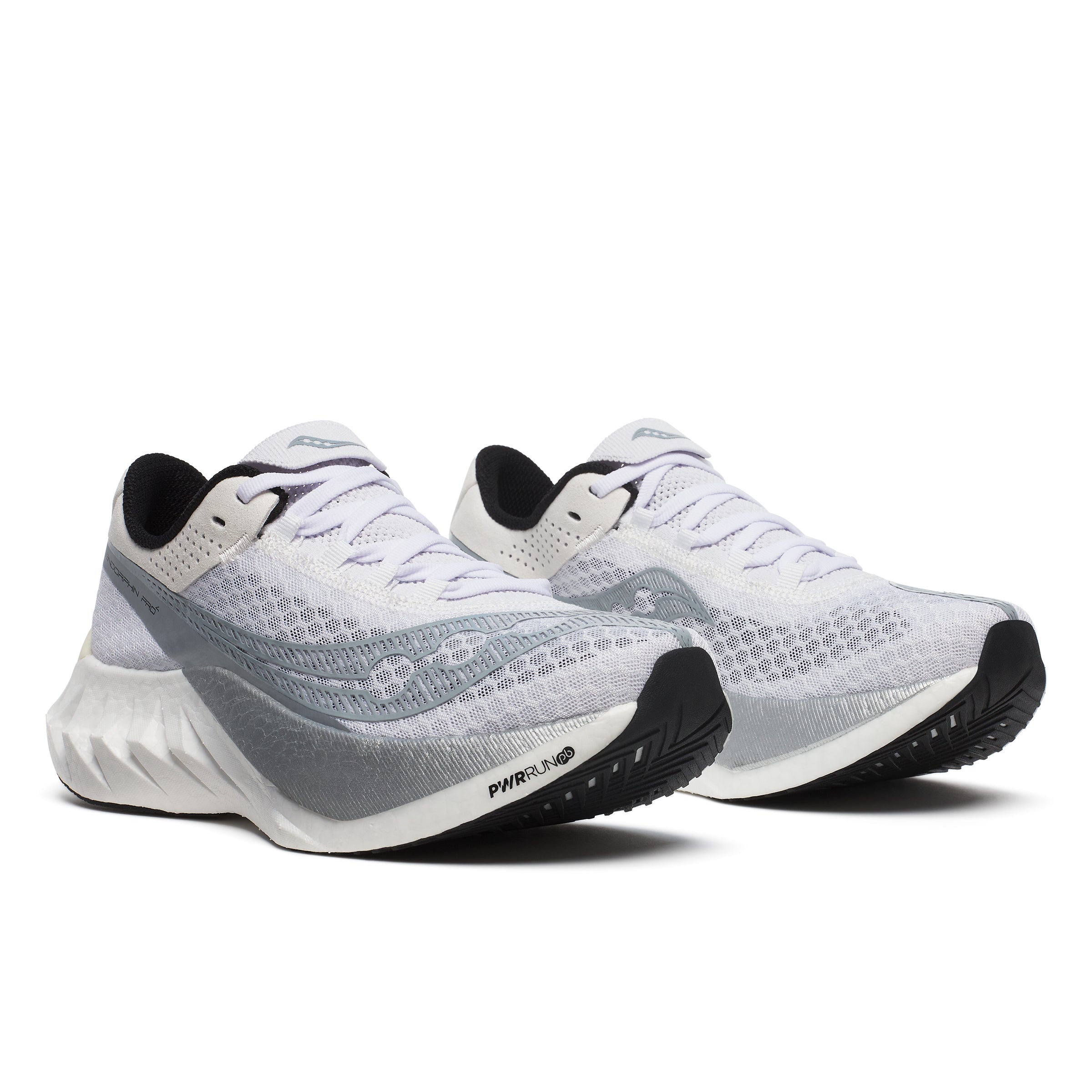 Women's Endorphin Pro 4 Running Shoes (2024) - White/Silver - Lightweight Racing Sneakers for Marathon & Road Running