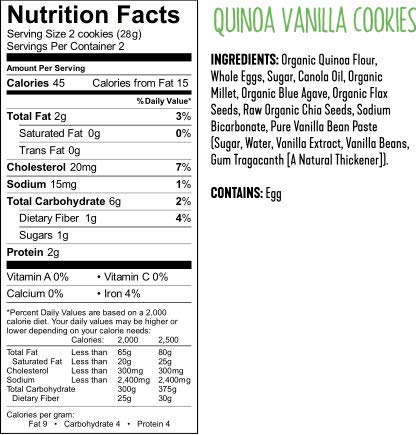 Weightless Quinoa Vanilla Cookies - 16 Pack (4 Cookies per Pack) | Gluten Free, Low Carb, Low Calorie Healthy Snacks | Perfect for Keto Diet, Office Snacking & On-the-Go Energy Boost