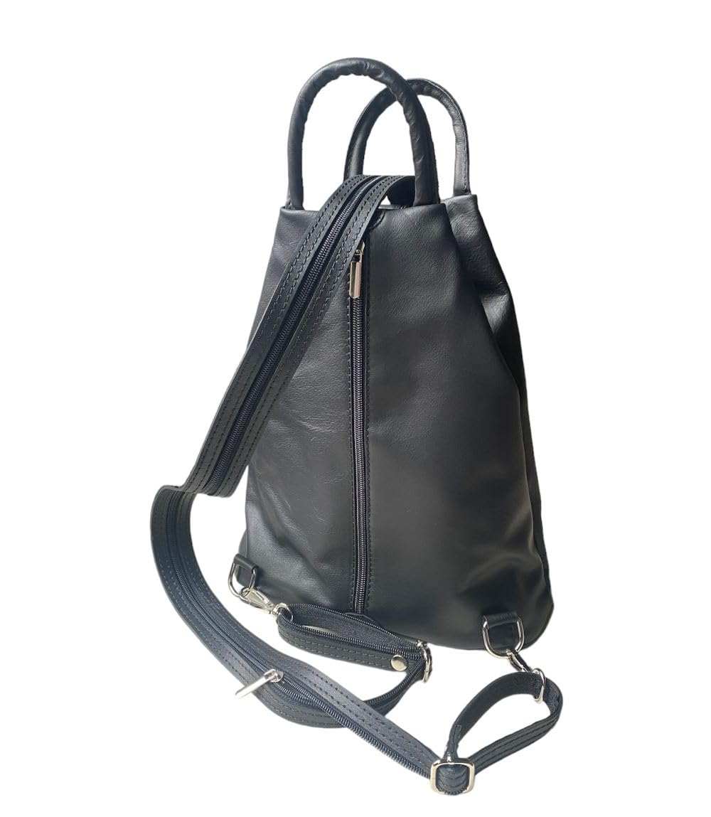 Stylish Convertible Leather Backpack Purse for Women - Durable & Versatile Crossbody Bag - Perfect for Travel, Work & Everyday Use