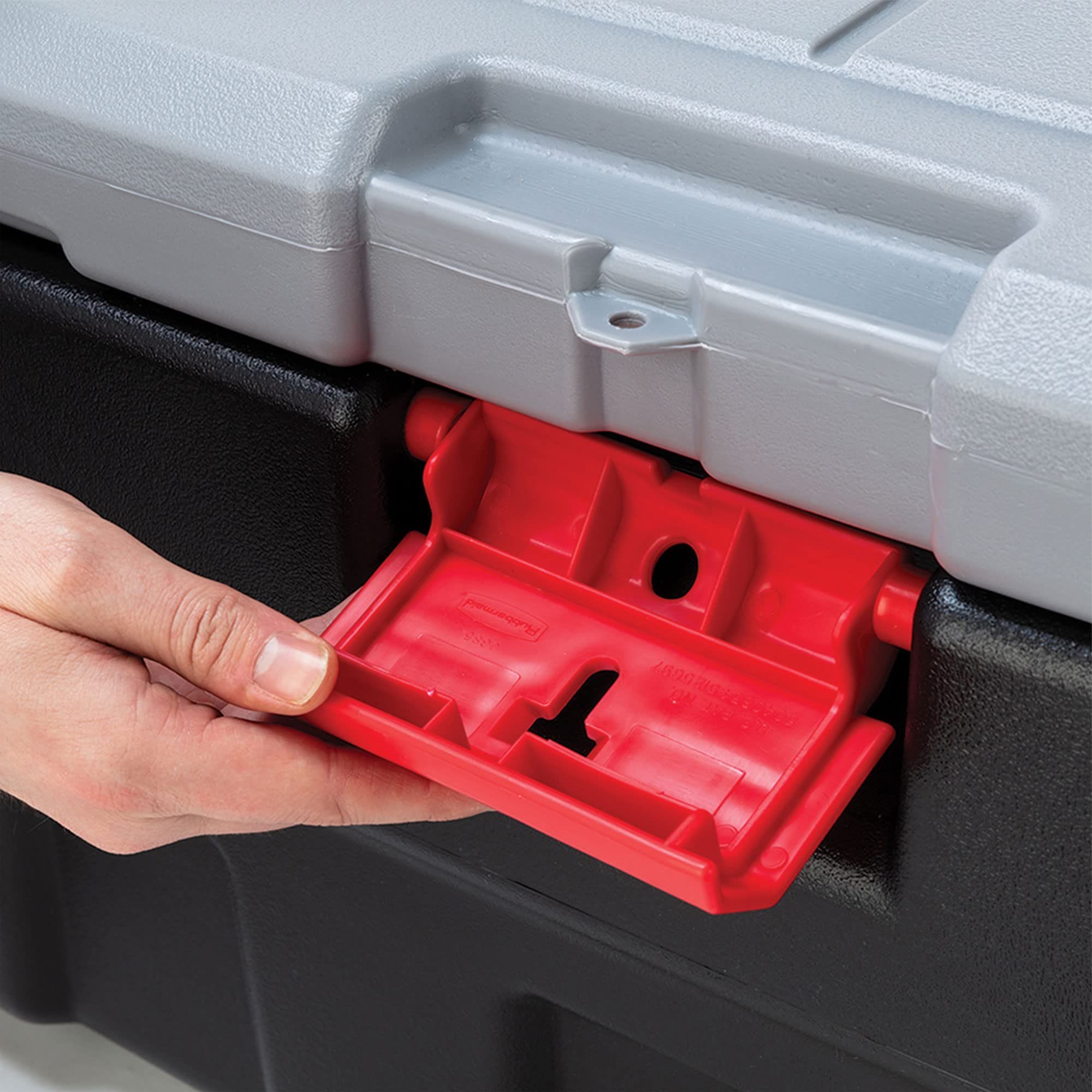 Rubbermaid ActionPacker 48 Gallon Lockable Storage Bin with 8 Gallon Nested Containers - Heavy Duty Industrial Storage Solution for Garage, Workshop & Outdoor Gear Organization