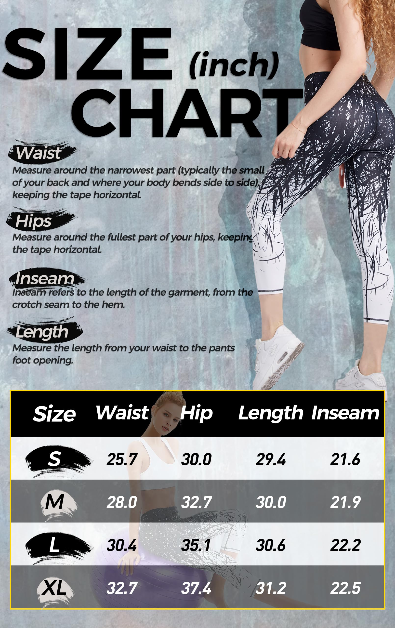 COOLOMG Women's High-Waisted Yoga Leggings - Workout Running Tights with Hidden Pockets for Gym, Pilates & Lounge Wear