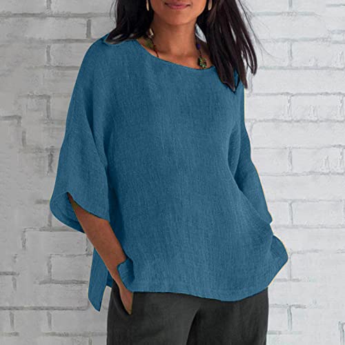 3/4 Sleeve Lake Blue