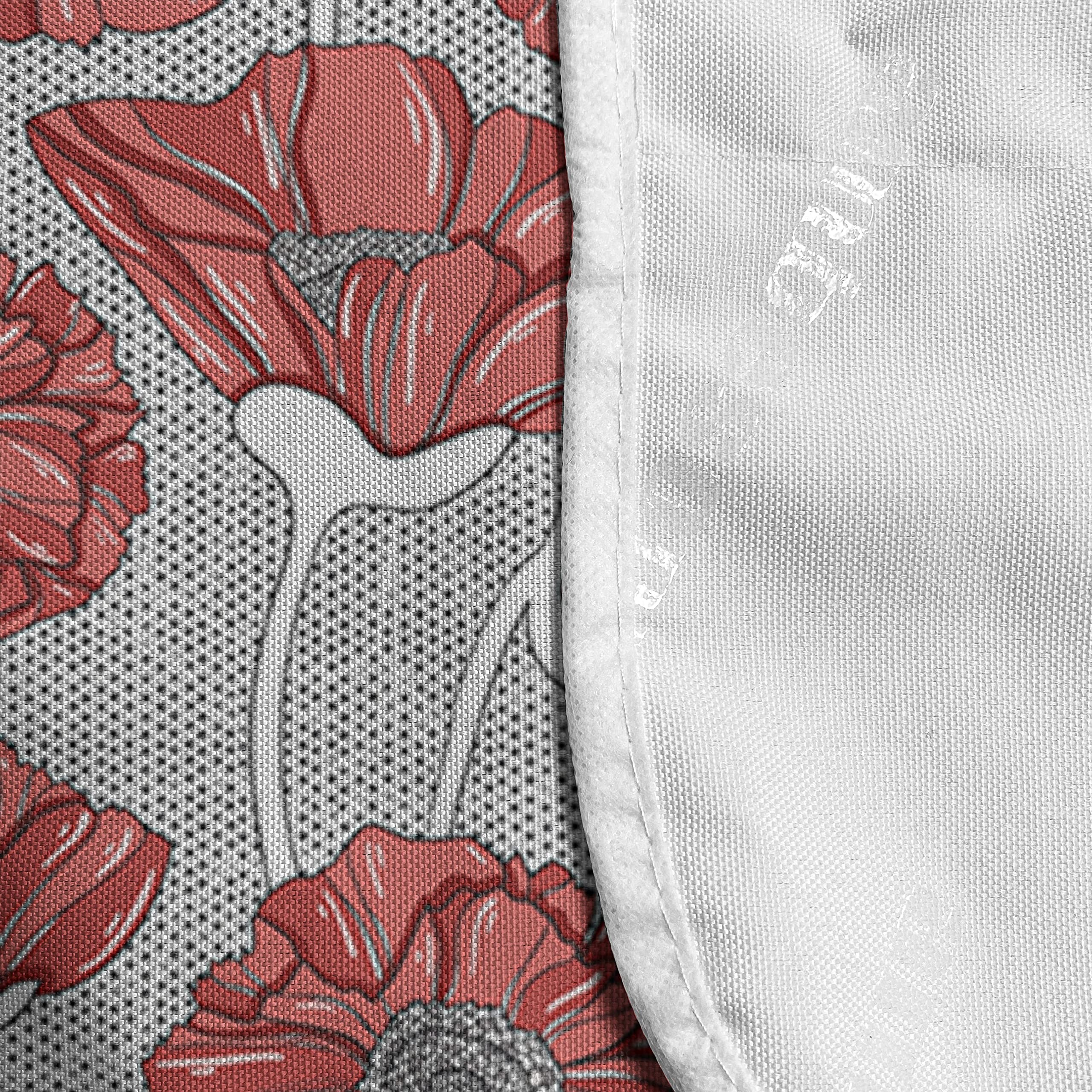 Ambesonne Floral Microwave Cover - Waterproof Kitchen Organizer with Pockets, 36