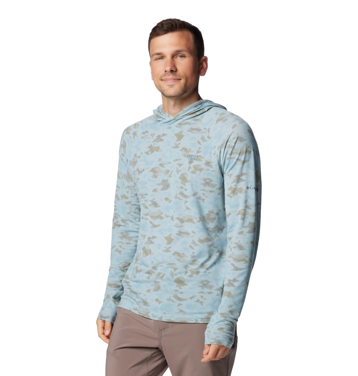Columbia Men's PFG Uncharted Hoodie Sweatshirt - Lightweight, Water-Resistant Fishing Hoodie for Outdoor Adventures, Hiking & Camping