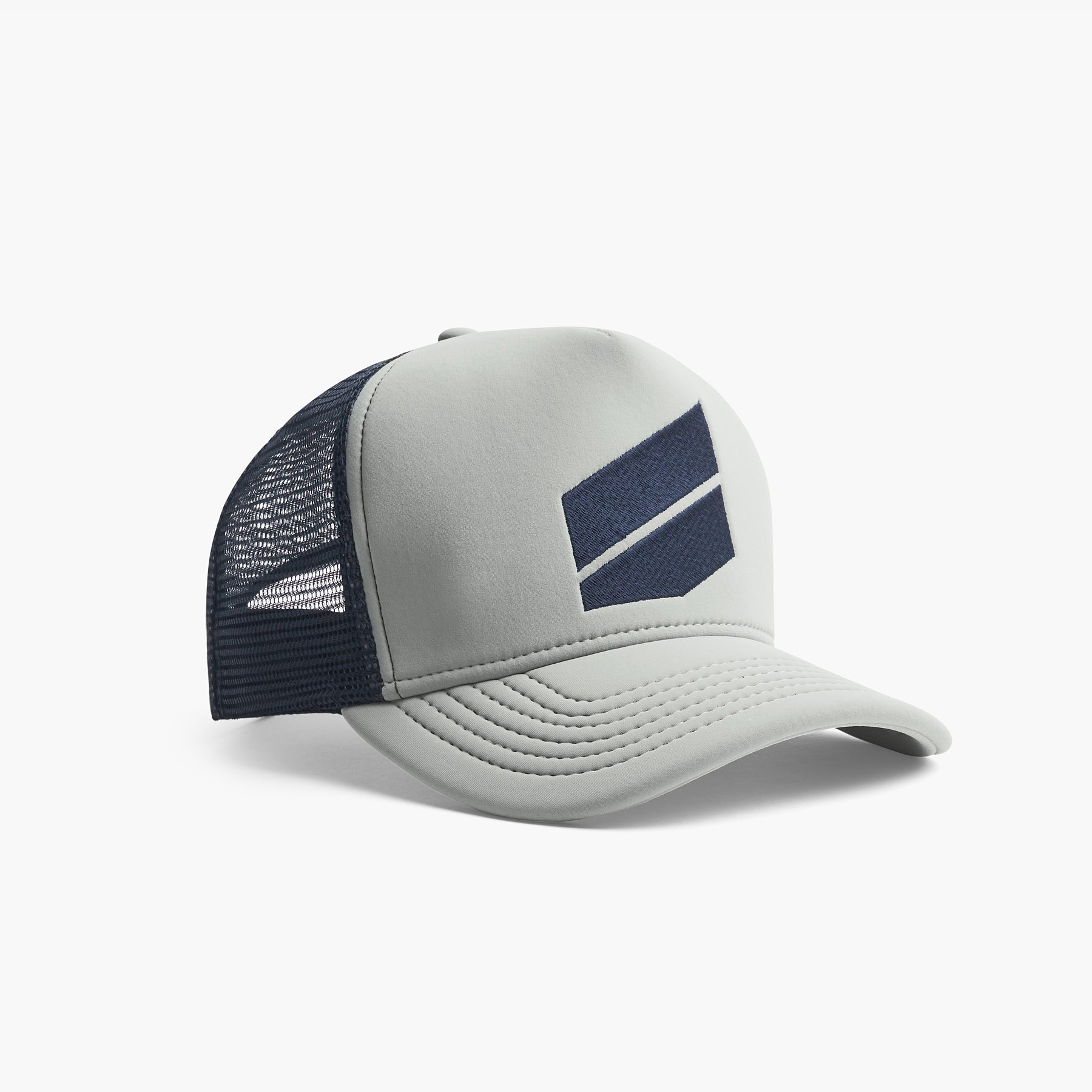 Scuba Graphic Trucker Hat - Pale Grey | Vintage Style Snapback Cap for Men & Women | Perfect for Beach, Hiking, and Outdoor Adventures