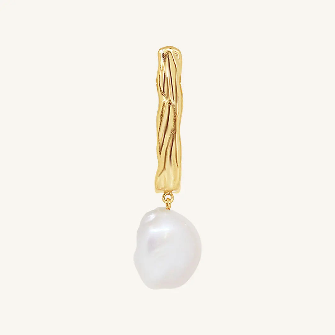 Dune Pearl Earrings for Women - Elegant Freshwater Pearl Stud Earrings - Perfect for Weddings, Parties & Everyday Wear