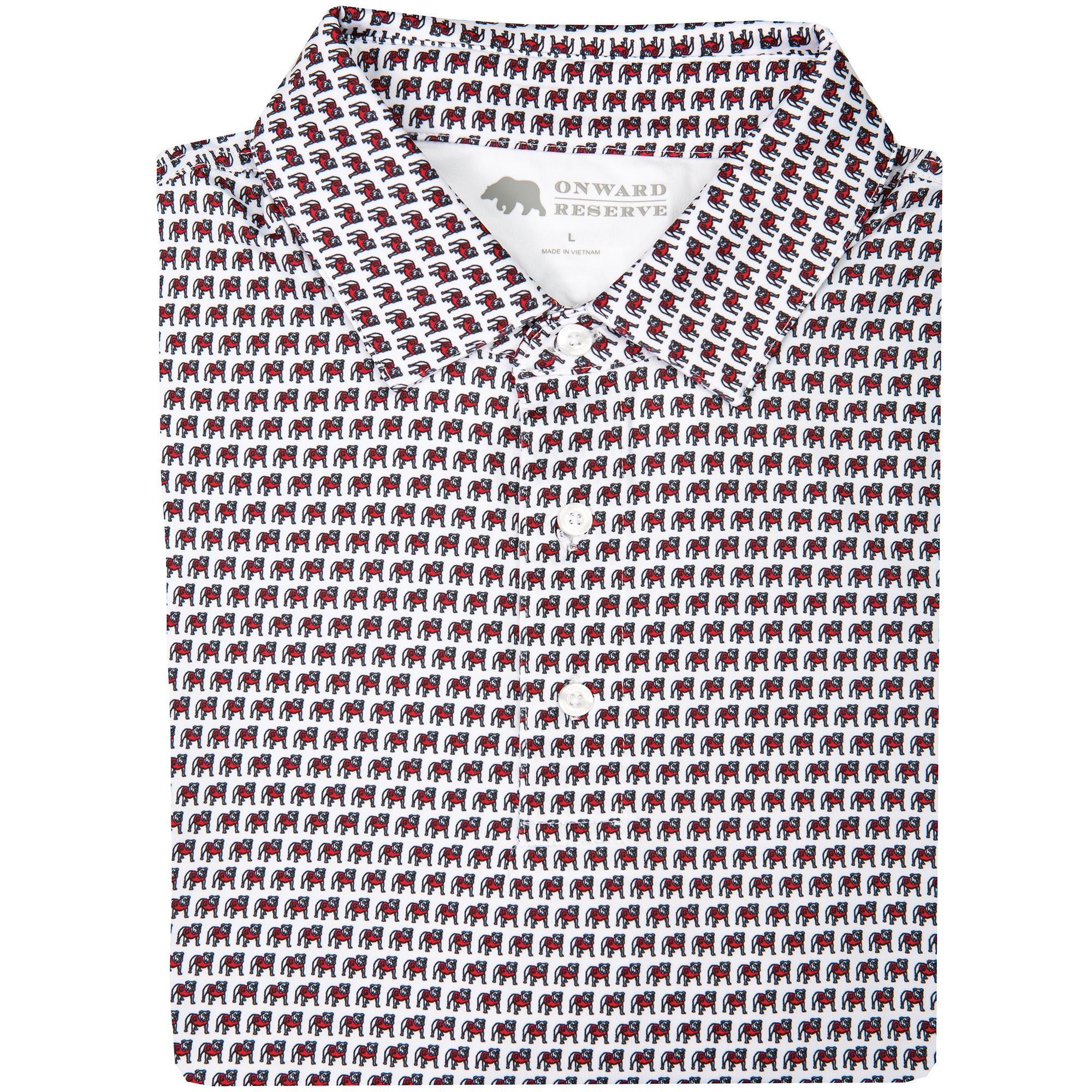 Standing Bulldog Printed Polo Shirt for Youth - Trendy & Comfortable Cotton Tee for Boys & Girls - Perfect for School, Sports & Casual Outfits