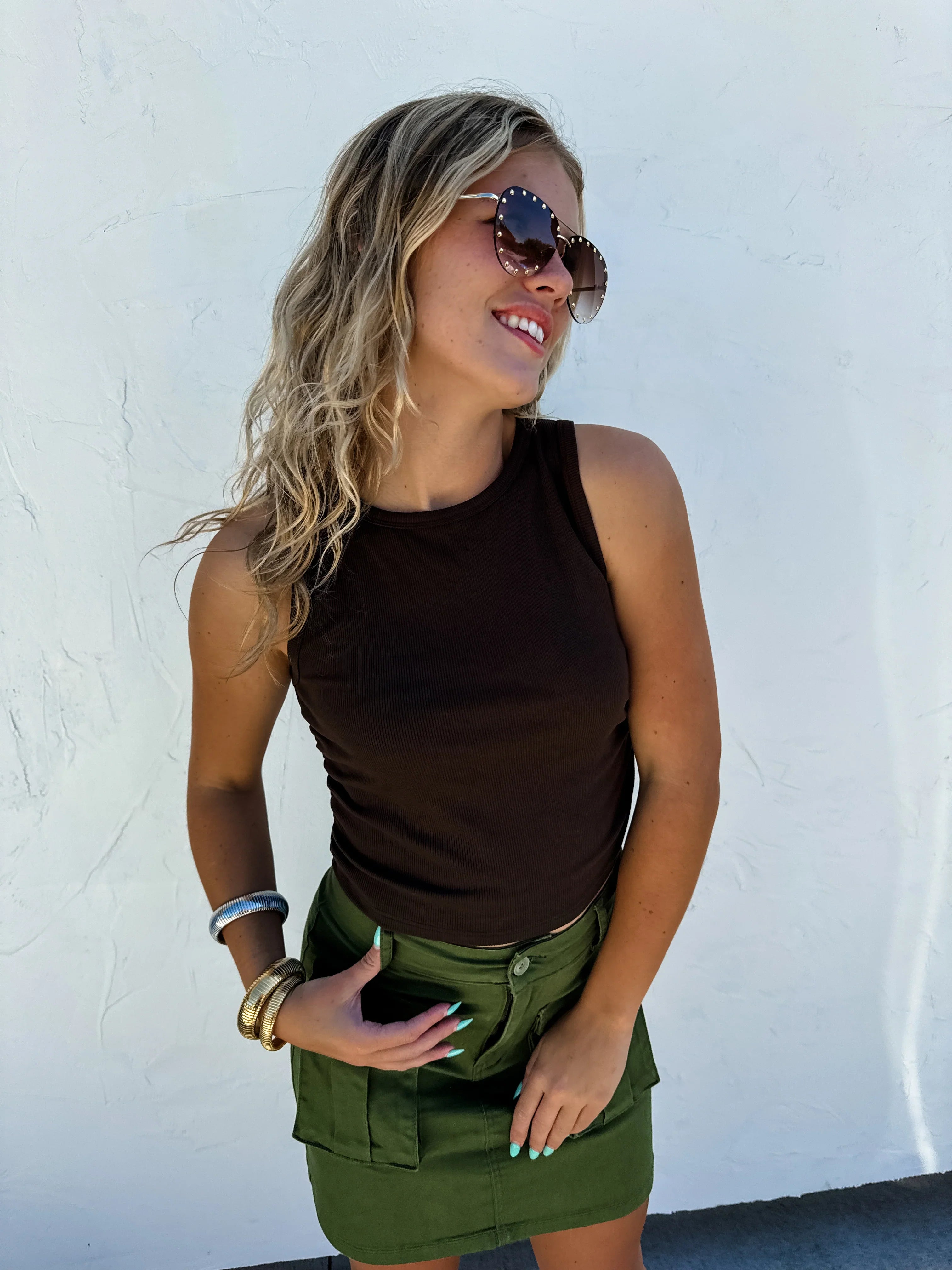 PREORDER: Carly Cargo Skirt - Women's Fashion Utility Skirt with Pockets in Multiple Colors | Perfect for Outdoor Adventures, Travel & Casual Wear
