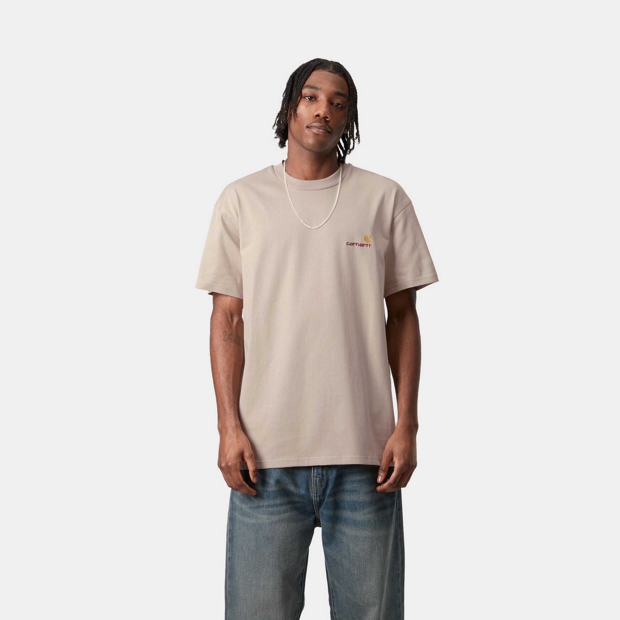 American Script T-Shirt | Fleur De Sel Design | Vintage Style Cotton Tee for Men & Women | Perfect for Casual Wear, Street Fashion & Everyday Outfits
