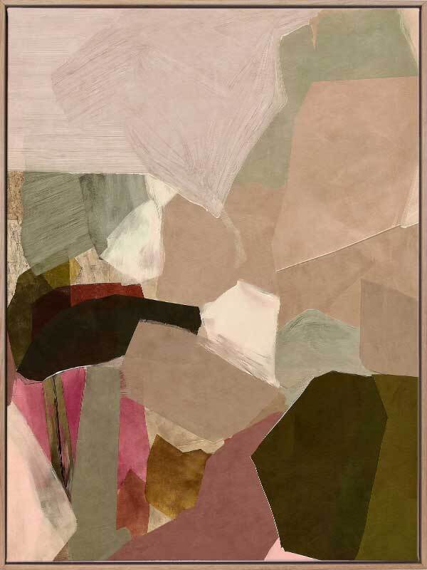 Deconstructed Desert II Canvas Art Print - Modern Abstract Wall Decor for Living Room, Bedroom & Office - Perfect for Home & Office Decor