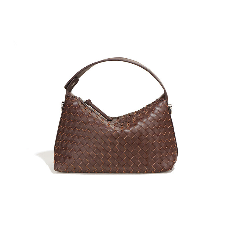 Stylish Woven Everyday Tote Bag for Women - Lightweight & Durable Handbag for Work, Shopping & Beach Outings