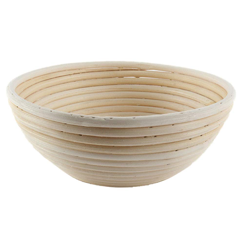 Professional Round Bread Proofing Basket Kit - Natural Rattan Dough Banneton with Linen Liner - Perfect for Sourdough, Artisan Bread Baking - Ideal for Home Bakers & Professionals (USA Shipped) - Great for Kitchen, Bakery, Bread Making Classes & Gift Giving