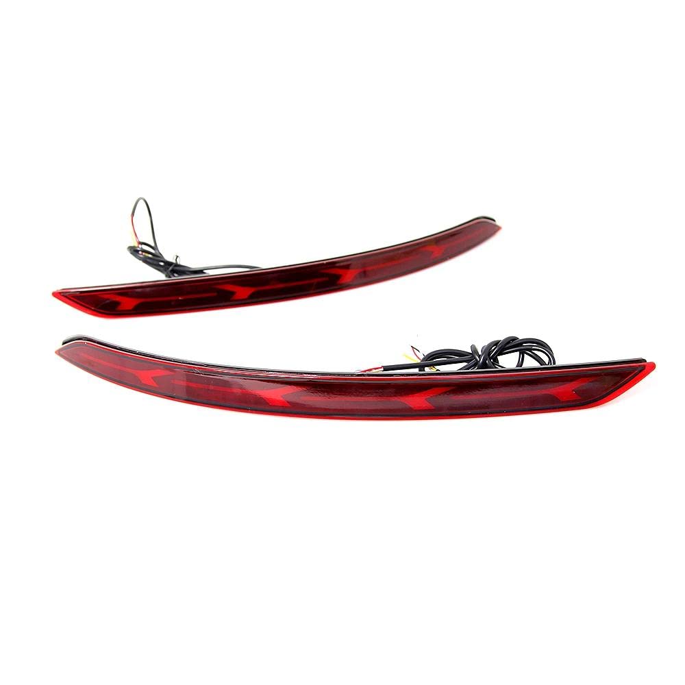 LED Tail Lights Brake Lamps for Hyundai Elantra 2017-2018 - Bright Rear Bumper Reflectors with Easy Installation - Perfect for Night Driving & Enhanced Safety