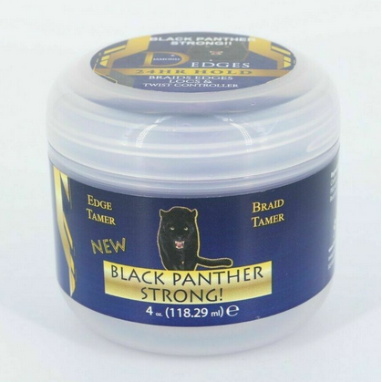 Black Panther Edge Control 1oz - Diamond Edges Hair Gel for Strong Hold & Shine - Perfect for Braids, Twist Outs & Natural Hairstyles