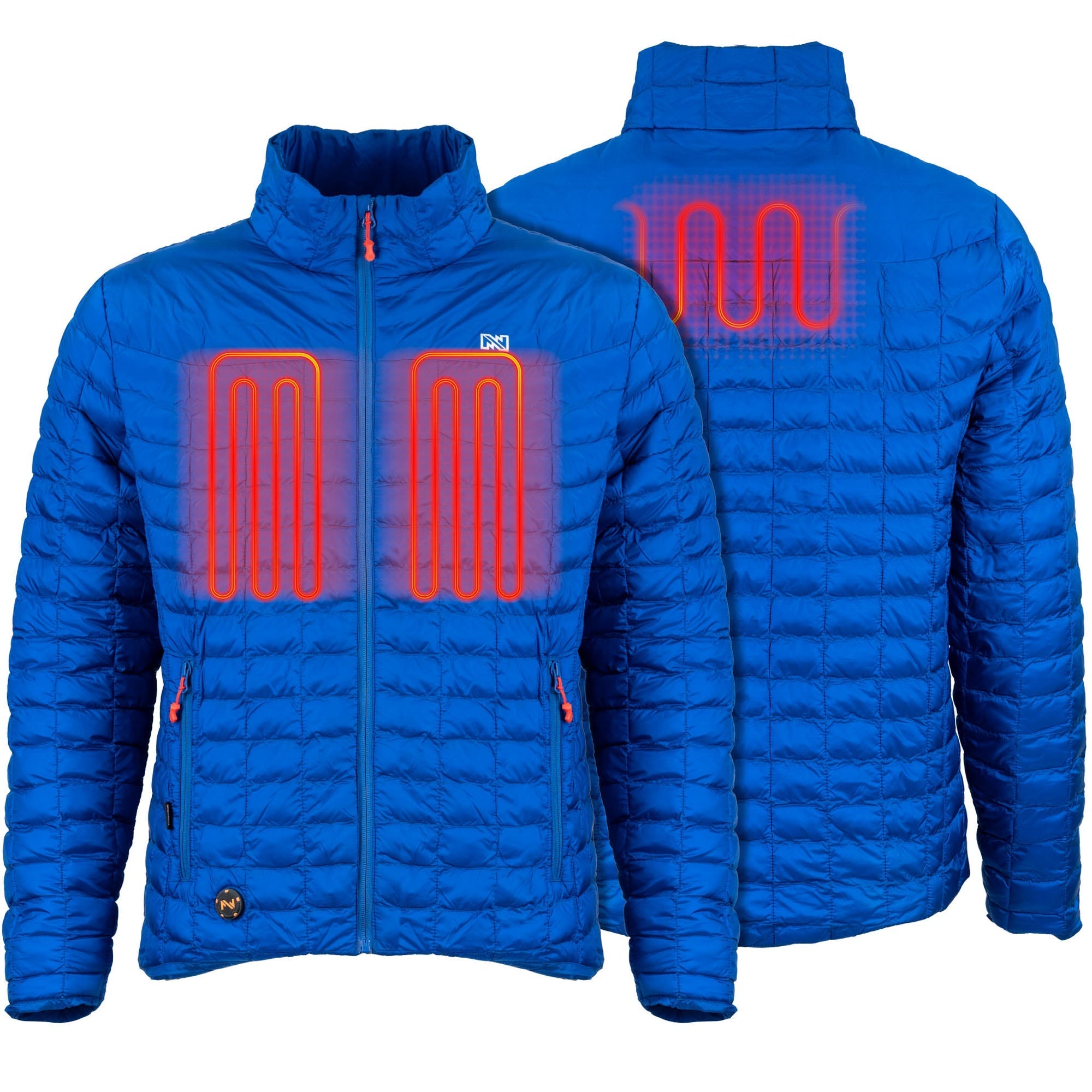 Men's Backcountry Heated Jacket - Buffalo Blue | Electric Winter Coat for Skiing, Hiking & Outdoor Activities