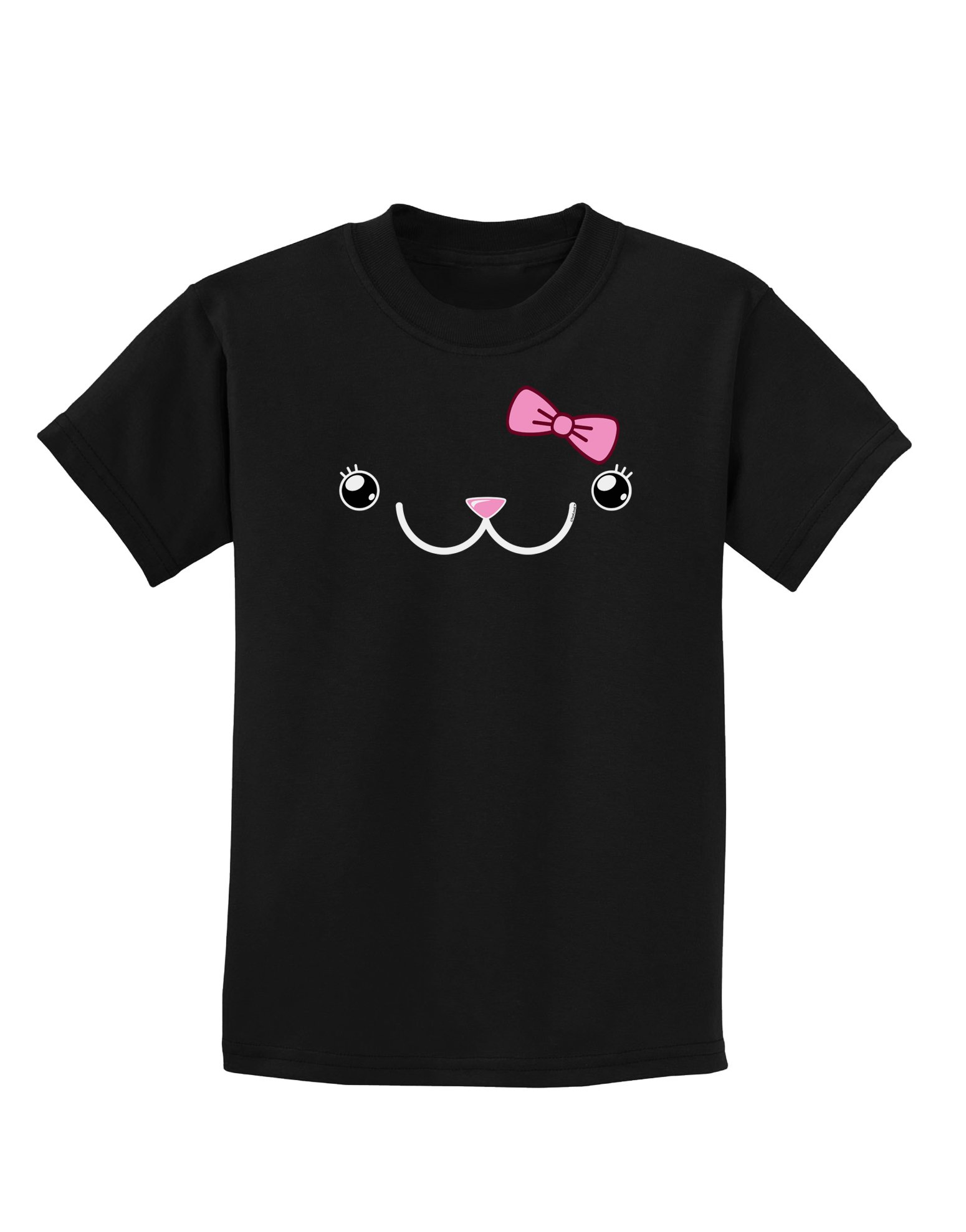 Cute Kawaii Animal Print Dark T-Shirt for Girls - Play & School Wear