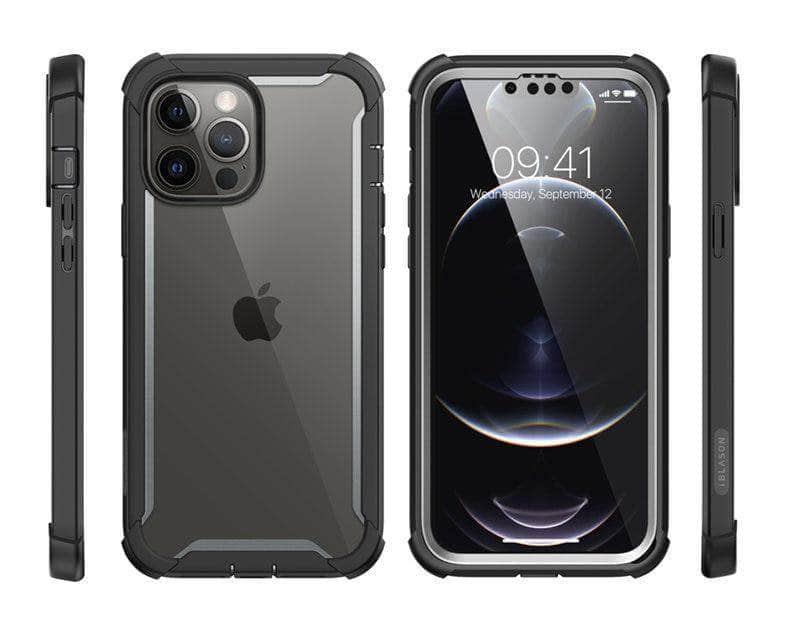 iPhone 13 Pro Case - BLASON Ares Dual Layer Rugged Clear Bumper with Military Drop Protection | Perfect for Outdoor Activities, Travel & Daily Use