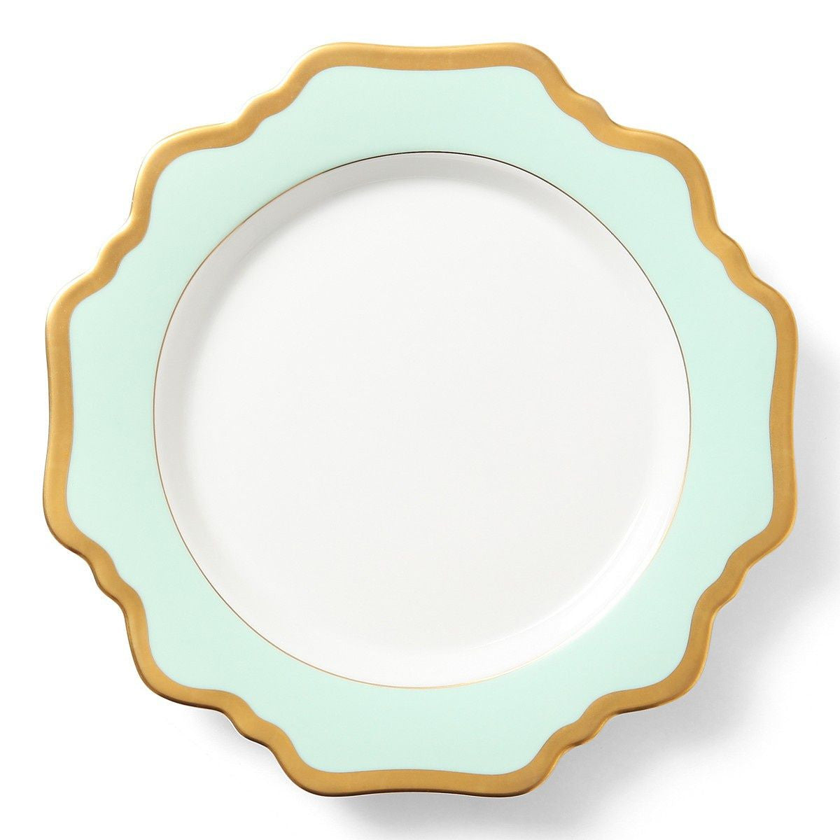 Anna's Palette Aqua Green Dinner Plate Set - Eco-Friendly Ceramic Plates for Modern Dining, Perfect for Restaurants, Weddings & Home Decor