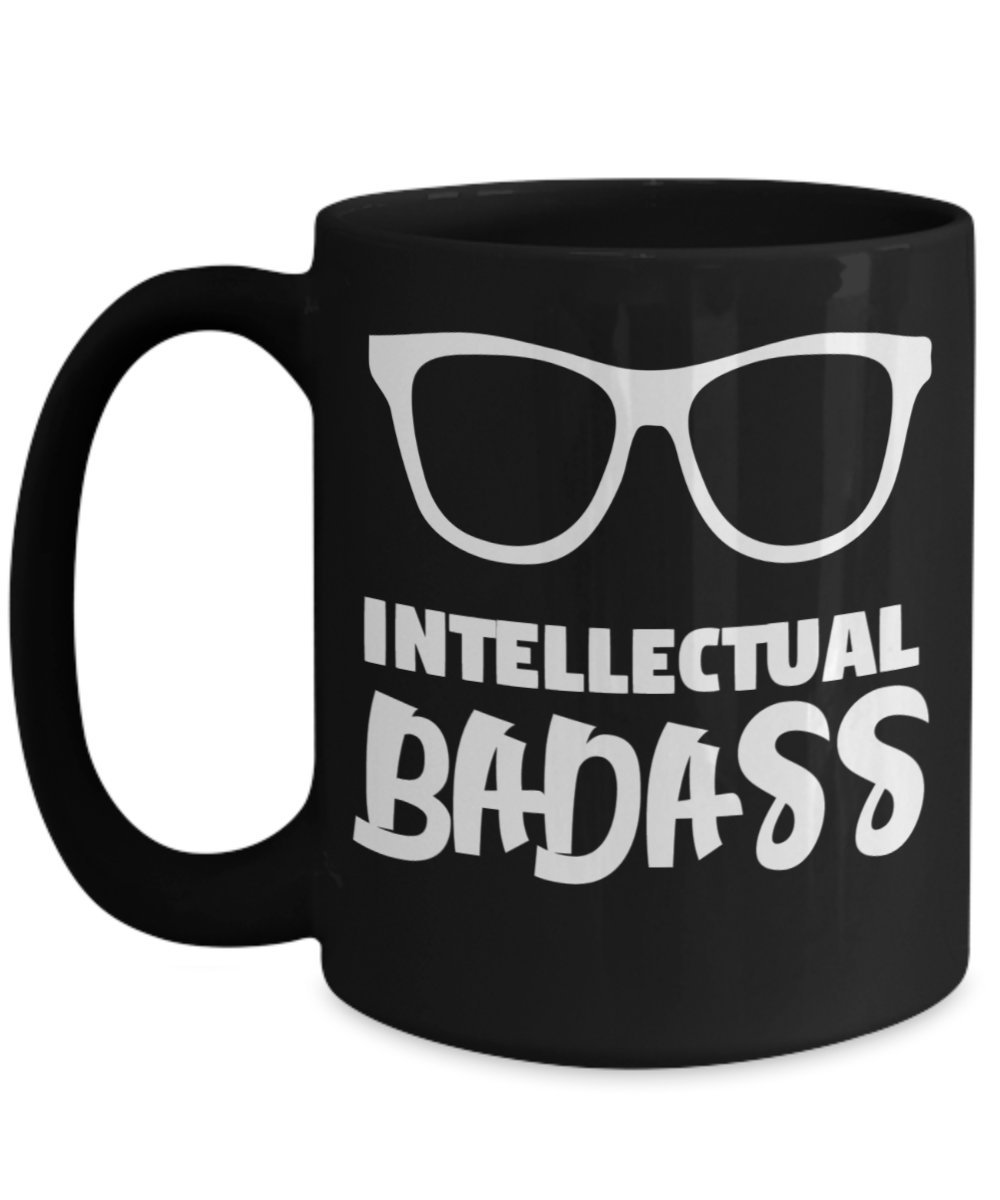 Intellectual Badass Coffee Mug - Geek Nerd Smart Chess King Gift for Men & Women - Perfect for Office, Gaming & Study Sessions