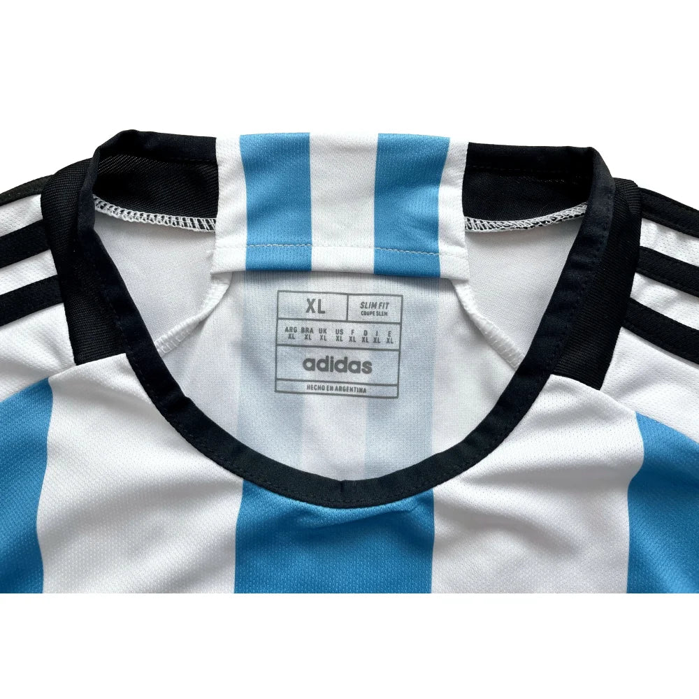 Lionel Messi Autographed Argentina 2022 World Cup Jersey - Framed with BAS Certificate - Perfect for Sports Memorabilia Collectors & Football Fans Display
