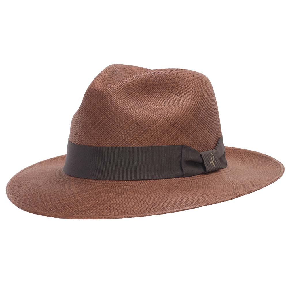 Authentic Ecuadorian Handwoven Straw Panama Fedora Hat - ULTRAFINO Classic Ivory for Summer Beach, Outdoor & Casual Wear